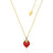 Disney Couture Kingdom - Snow White And The Seven Dwarfs - Heart Dagger Necklace Yellow Gold
