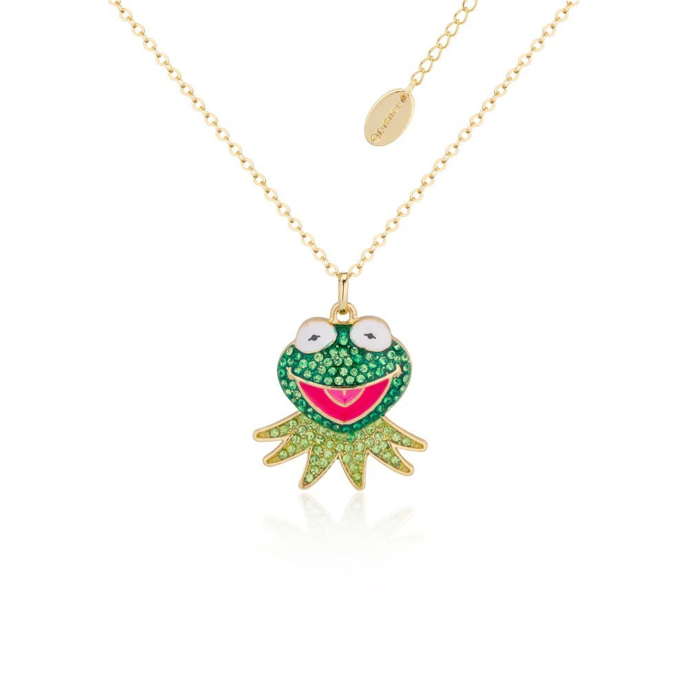 Couture Kingdom - The Muppets - Kermit The Frog Crystal Necklace Gold