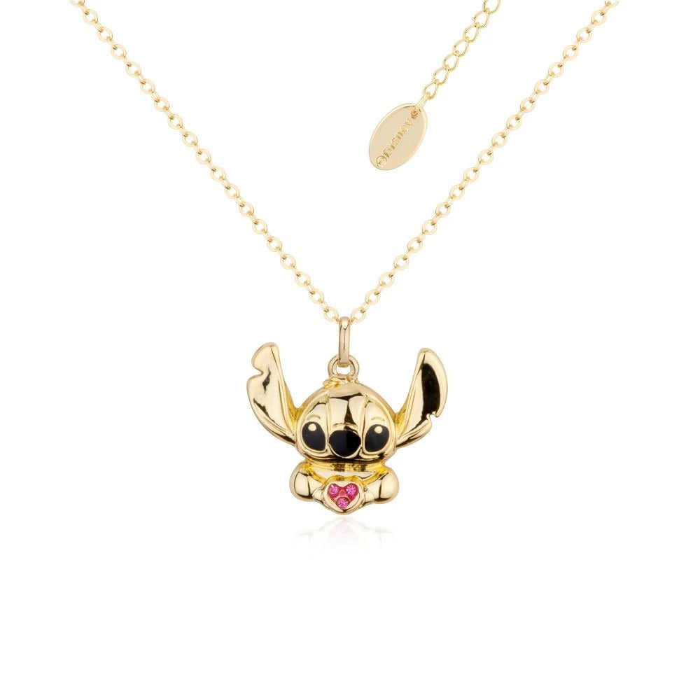 Couture Kingdom - Disney - Lilo & Stitch Crystal Heart Necklace Gold