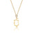 Couture Kingdom - Disney - Aladdin Genie Outline Necklace Gold