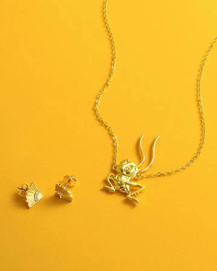 Couture Kingdom - Disney - Mulan Cri-Kee Necklace Yellow Gold