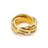 Couture Kingdom - Disney - Tinker Bell Interlocking Ring Yellow Gold Small