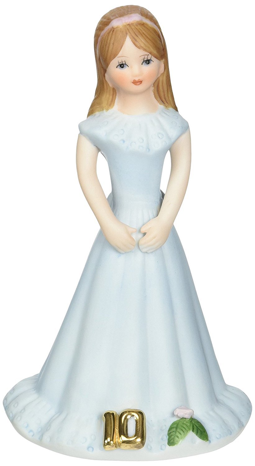 Growing Up Girls - Brunette Age 10 Cake Topper