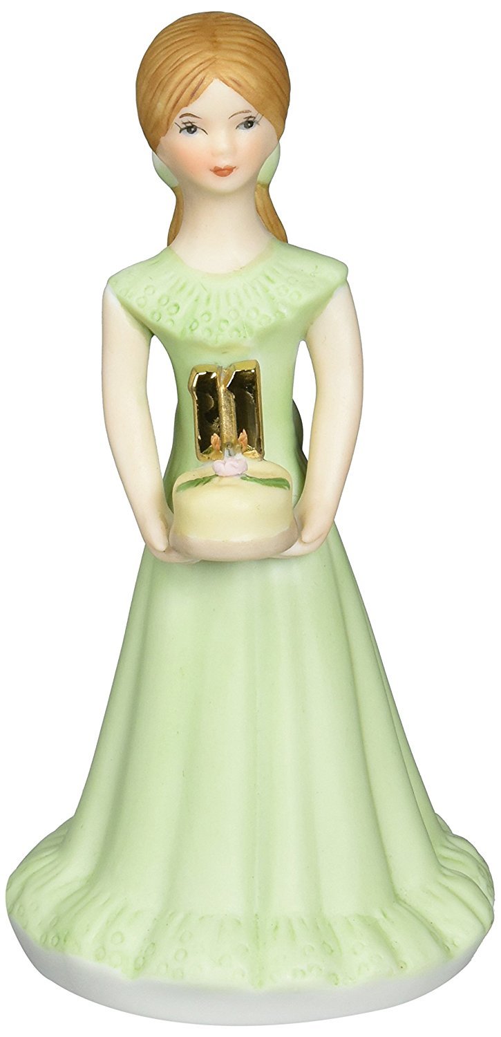 Growing Up Girls - Brunette Age 11 Cake Topper