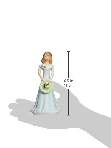 Growing Up Girls - Brunette Age 14 Cake Topper