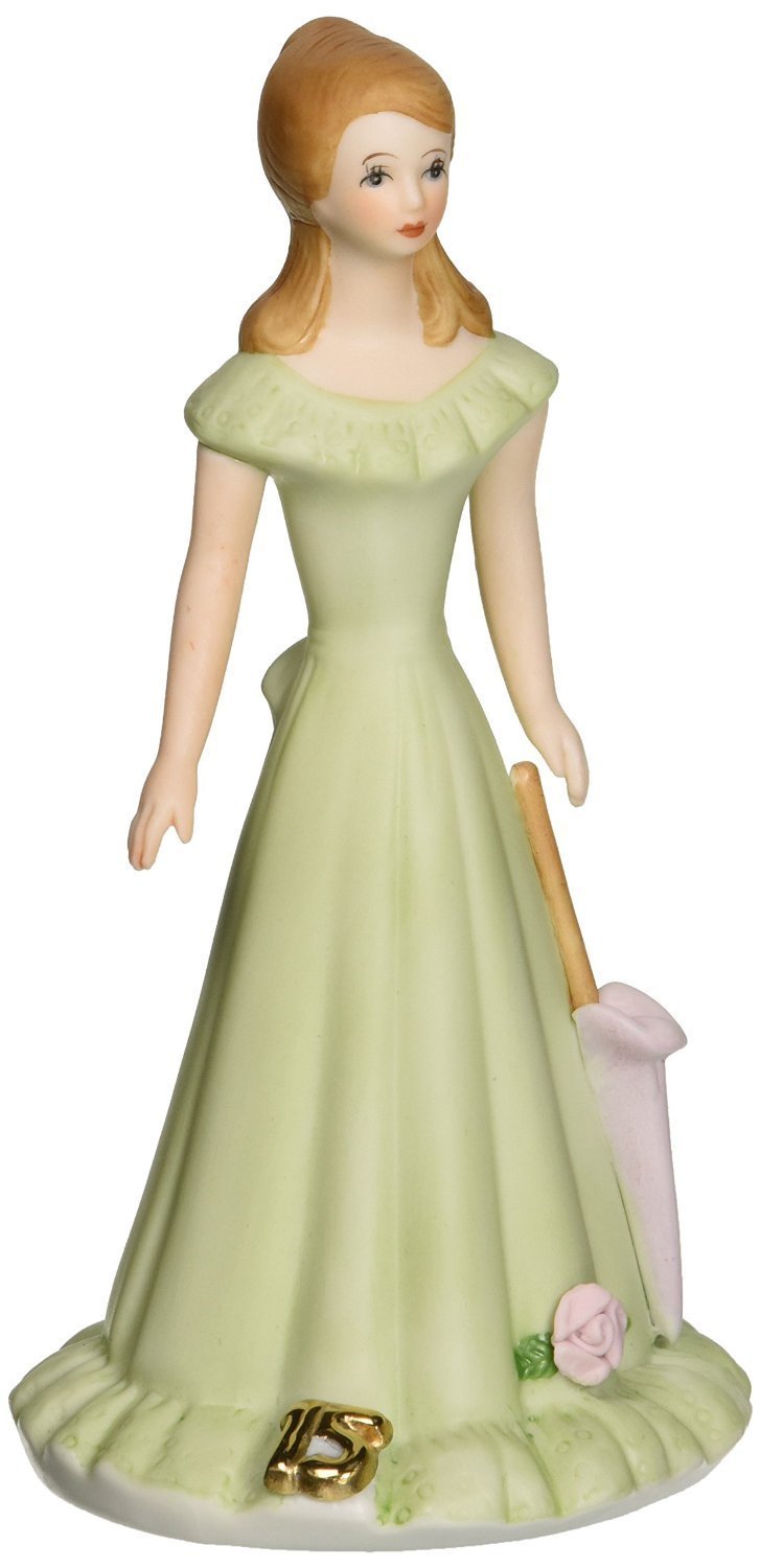 Growing Up Girls - Brunette Age 15 Cake Topper