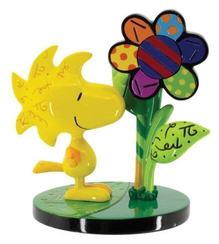 Peanuts by Britto Woodstock Flower Mini Figurine