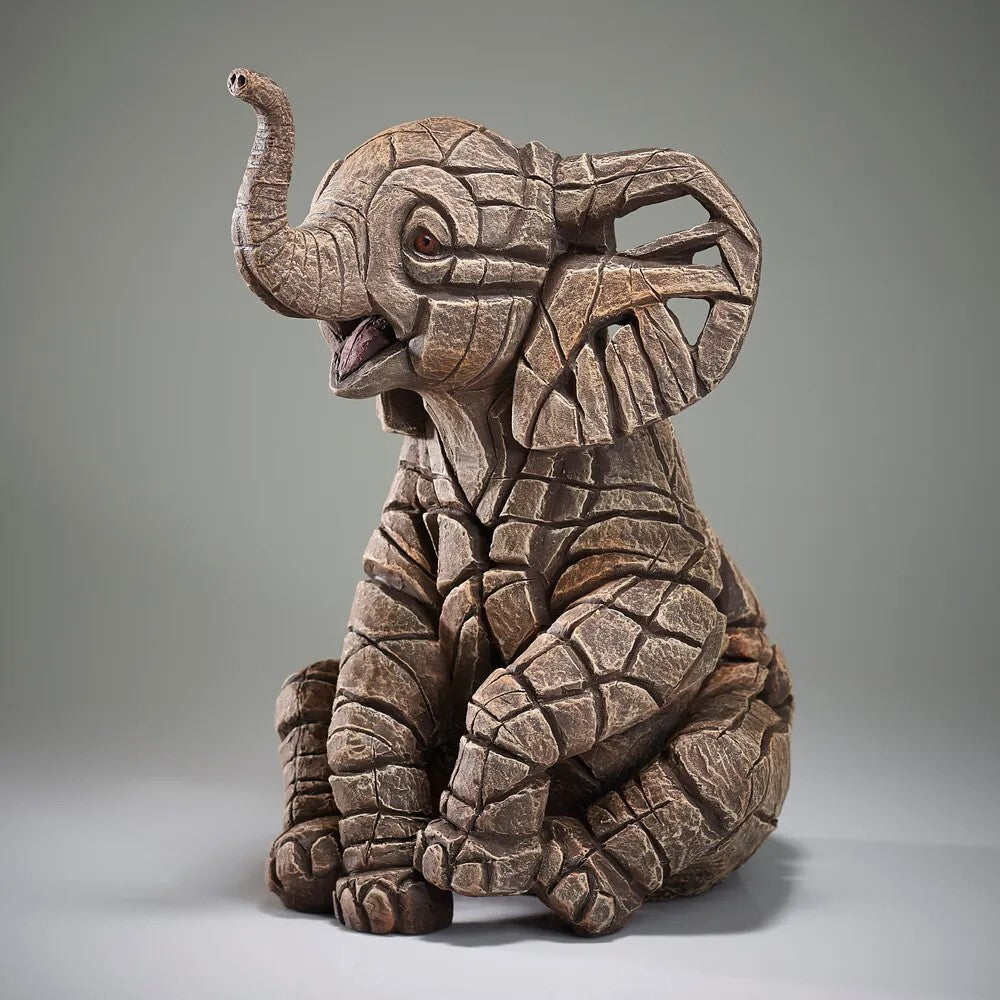 Edge Sculpture - Small Elephant Calf Figure