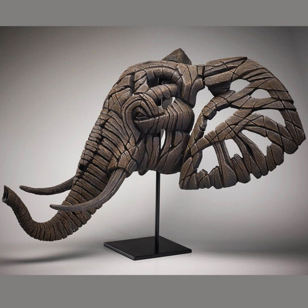 Edge Sculpture - Elephant Bust