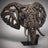 Edge Sculpture - Elephant Bust