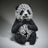 Edge Sculpture - Panda Cub Figure