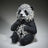 Edge Sculpture - Panda Cub Figure