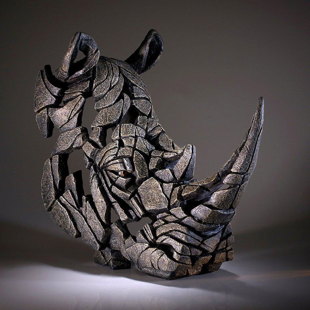 Edge Sculpture - Rhinoceros Bust
