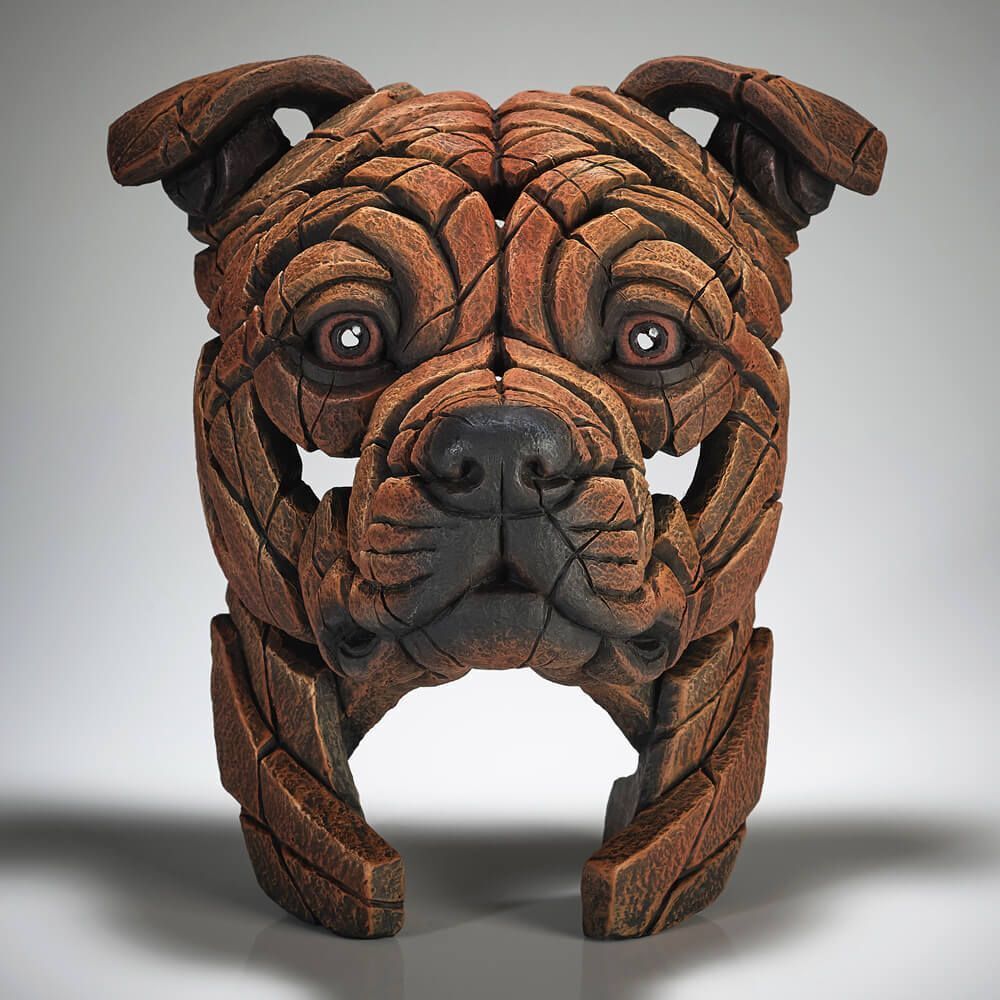 Edge Sculpture - Staffordshire Bull Terrier Bust