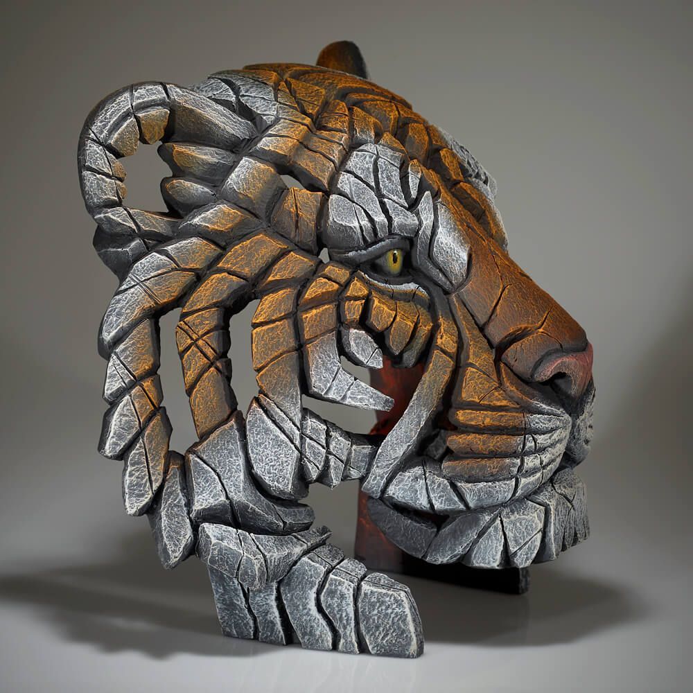 Edge Sculpture - Tiger Bust