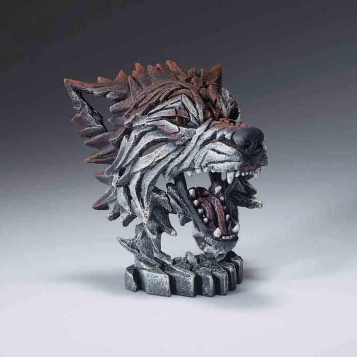 Edge Sculpture - Miniature Wolf Bust