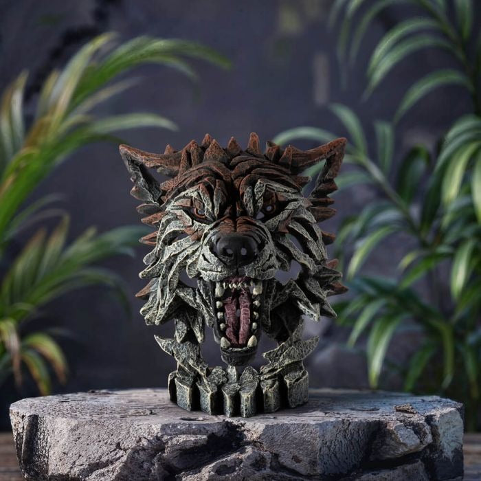Edge Sculpture - Miniature Wolf Bust