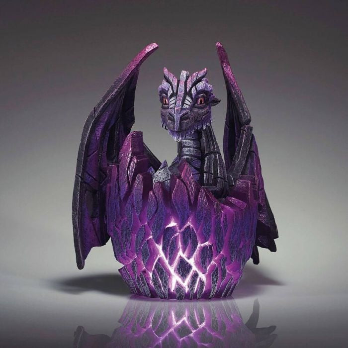 Edge Sculpture - Lit Dragon Egg Purple