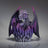 Edge Sculpture - Lit Dragon Egg Purple