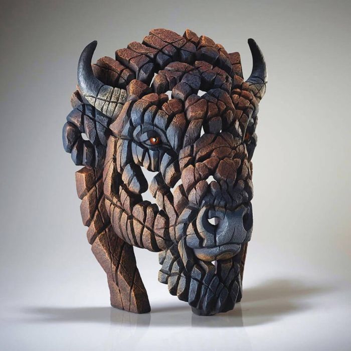 Edge Sculpture - American Bison Bust