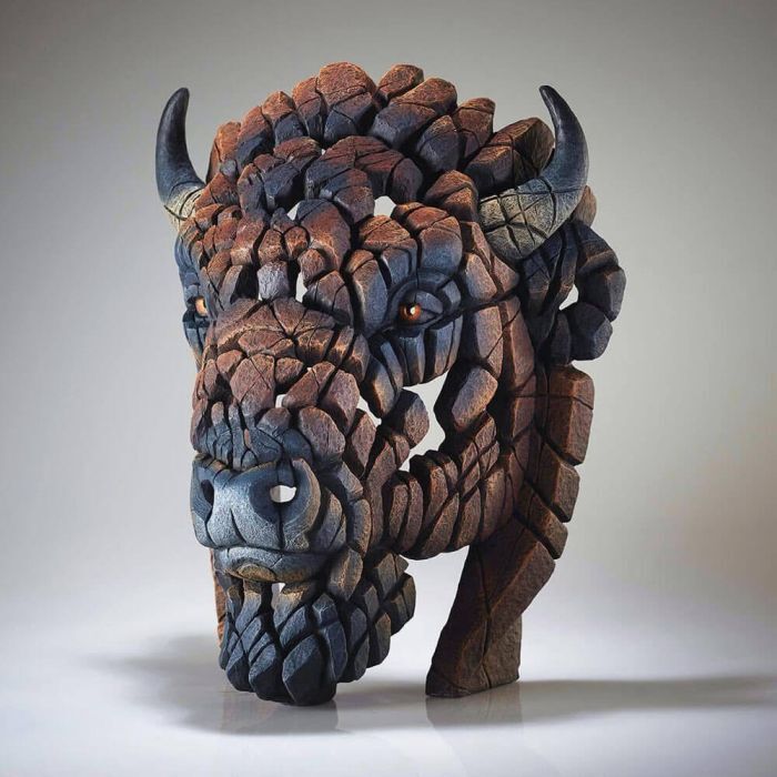 Edge Sculpture - American Bison Bust