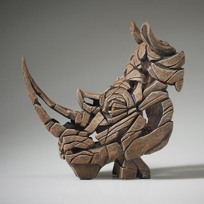 Edge Sculpture - Miniature Rhinoceros Bust