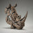 Edge Sculpture - Miniature Rhinoceros Bust