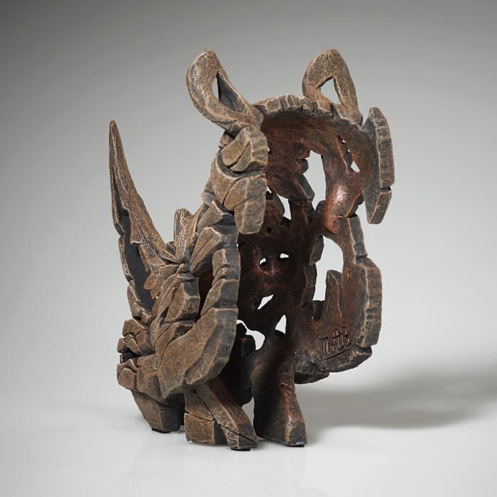 Edge Sculpture - Miniature Rhinoceros Bust