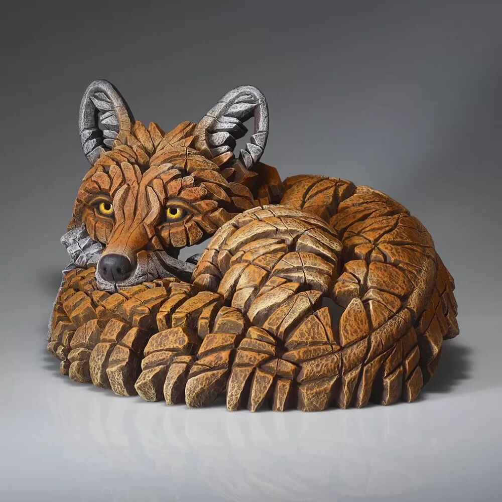 Edge Sculpture - Curled Up Fox