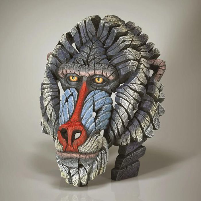 Edge Sculpture - Mandrill Bust
