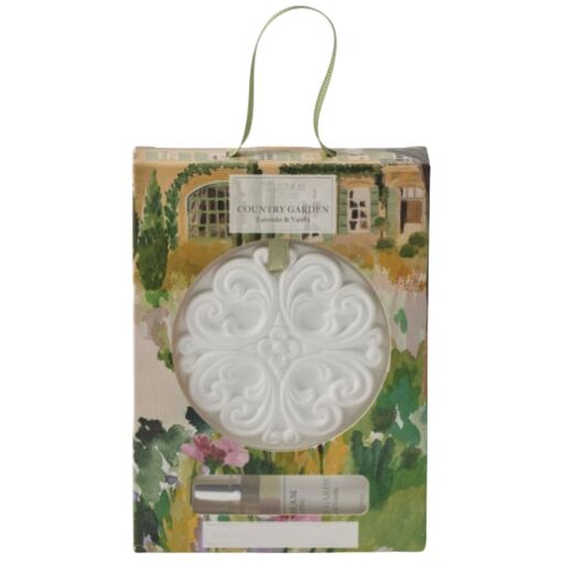 Pilbeam Living - Country Garden Scented Ceramic Disc - Lavender & Vanilla