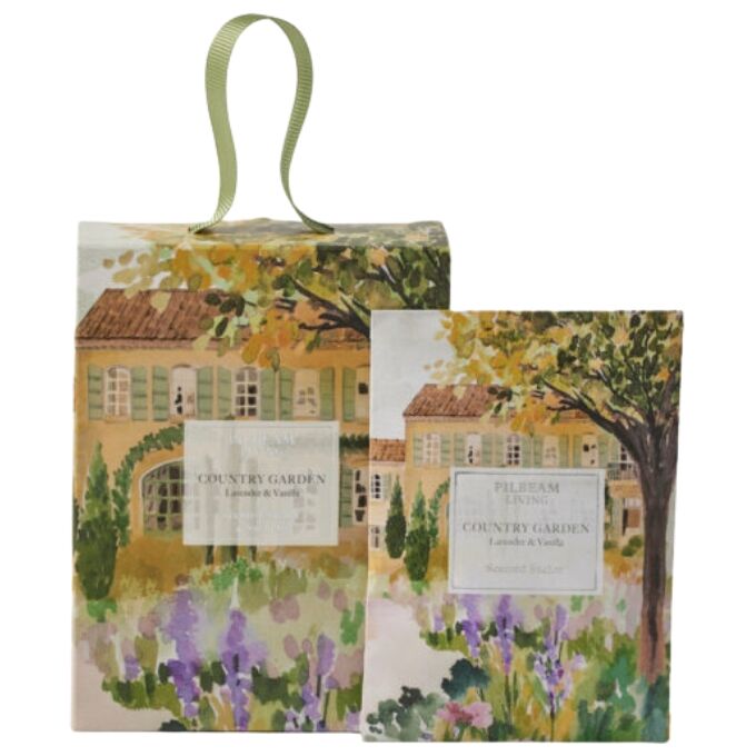 Pilbeam Living - Country Garden Lavender & Vanilla Scented Mini Sachets (Pack of 4)