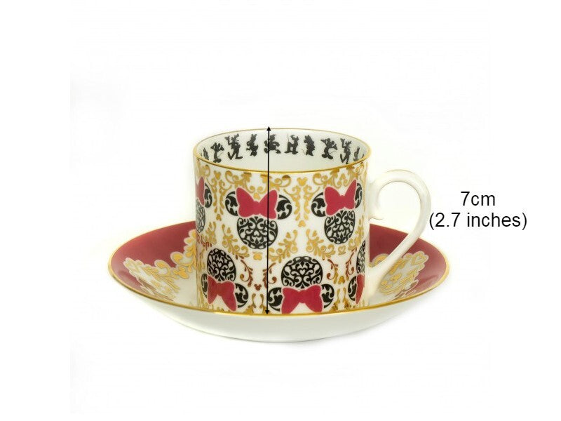 English Ladies Minnie Mouse Modern - Cup And Saucer - Tea Set