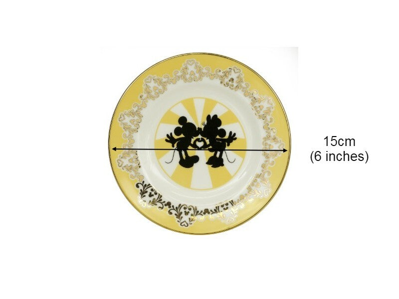 English Ladies Mickey and Minnie Mouse Modern - 16cm Plate