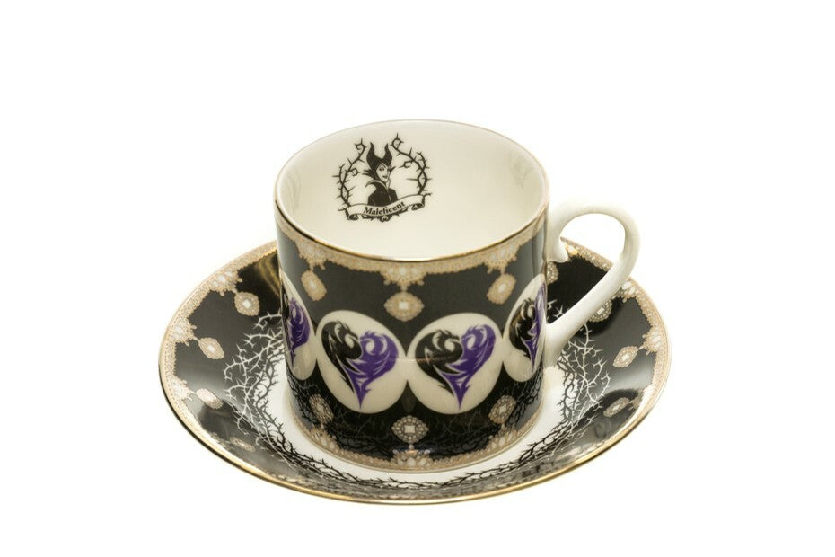 English Ladies Sleeping Beauty - Maleficent - Cup And Saucer - Tea Set