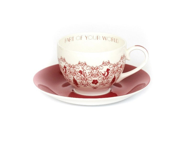 English Ladies The Little Mermaid - Ariel - Colour Story Cup And Saucer - Tea Set