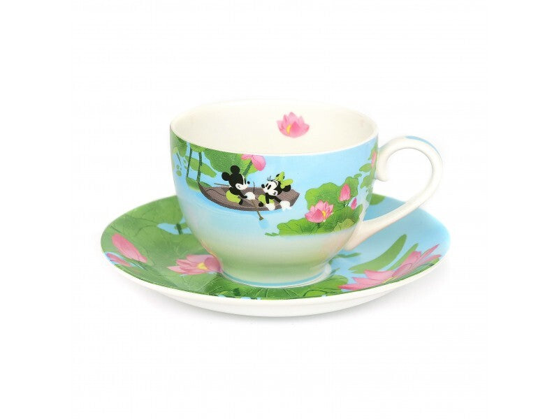 English Ladies Mickey and Minnie Mouse Summer - Cup And Saucer - Tea Set