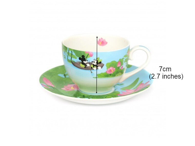 English Ladies Mickey and Minnie Mouse Summer - Cup And Saucer - Tea Set