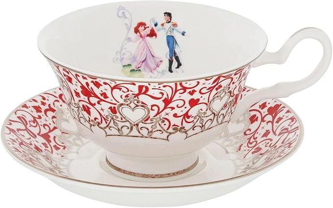 English Ladies The Little Mermaid - Ariel - Wedding Cup And Saucer