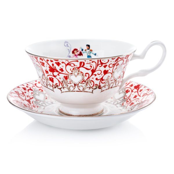 English Ladies The Little Mermaid - Ariel - Wedding Cup And Saucer