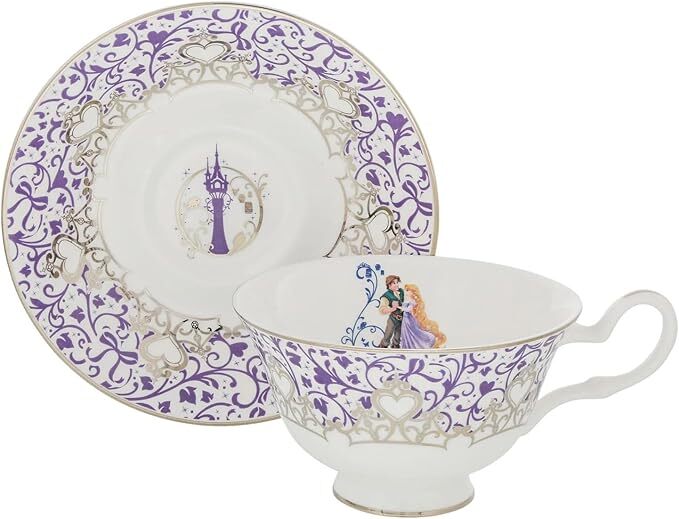 English Ladies Tangled - Rapunzel - Wedding Cup And Saucer