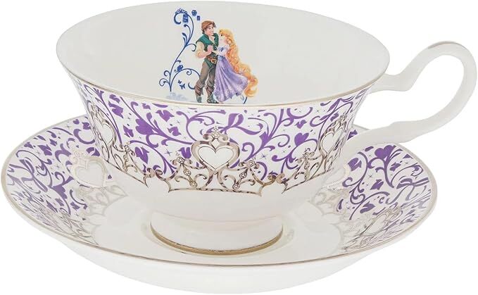 English Ladies Tangled - Rapunzel - Wedding Cup And Saucer