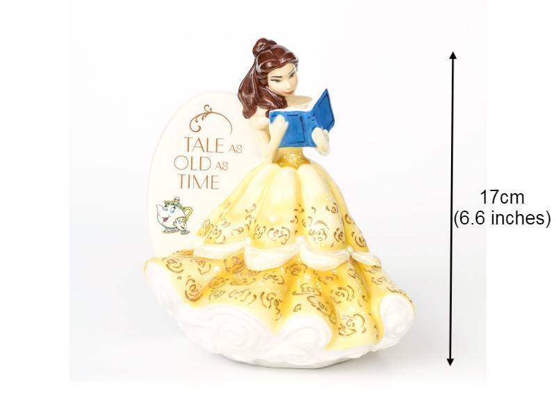 English Ladies Beauty and the Beast - Belle Flatback Figurine