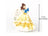 English Ladies Beauty and the Beast - Belle Flatback Figurine