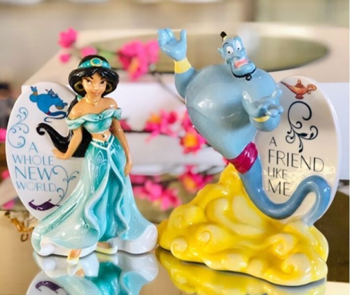 English Ladies Aladdin - Genie Flatback Figurine