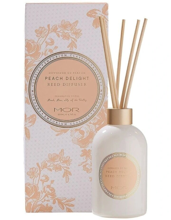 MOR Emporium Classics Reed Diffuser - Blanc Peach Delight