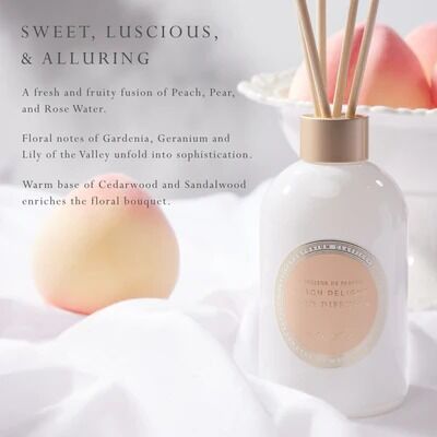 MOR Emporium Classics Reed Diffuser - Blanc Peach Delight