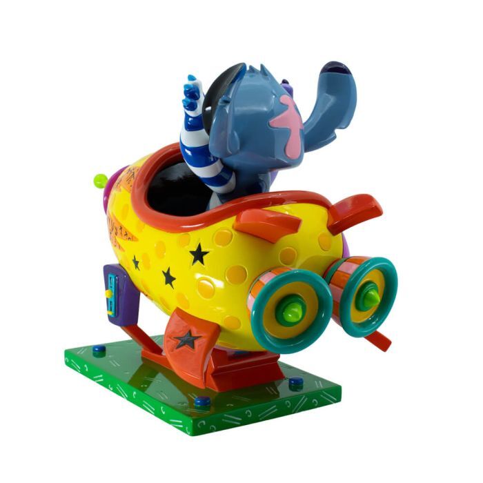Disney Britto Stitch Rocket Ship Large Figurine