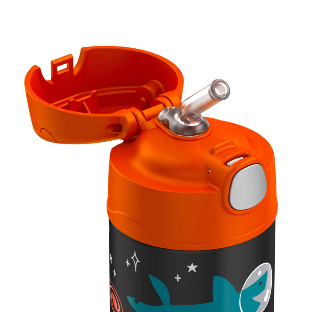 Thermos FUNtainer Vaccuum Insulated Drink Bottle Shark Space Party 355ml
