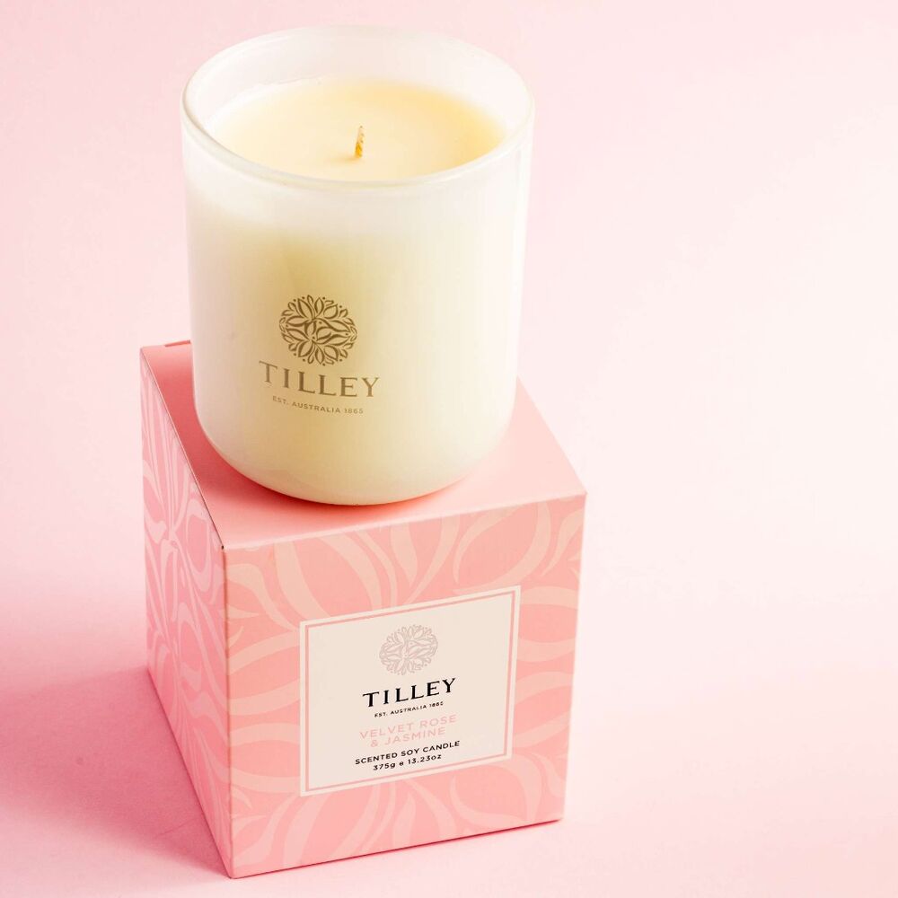 Tilley Rainbow Collection - Velvet Rose & Jasmine Soy Candle